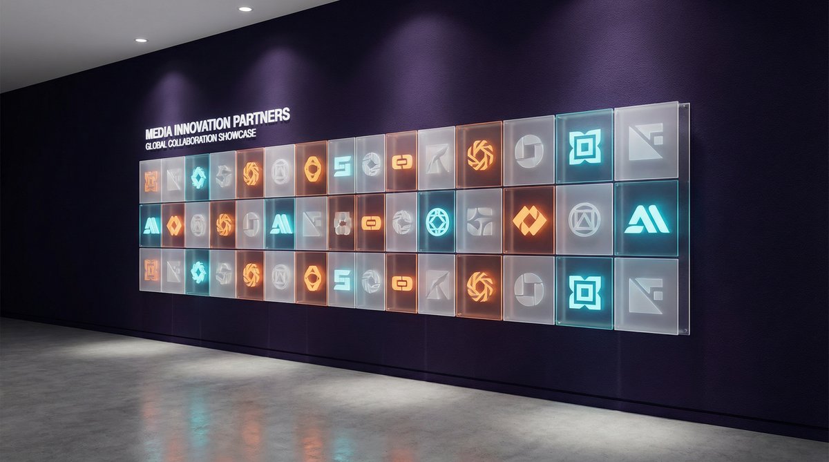 抖音风官网合作影视传媒品牌墙